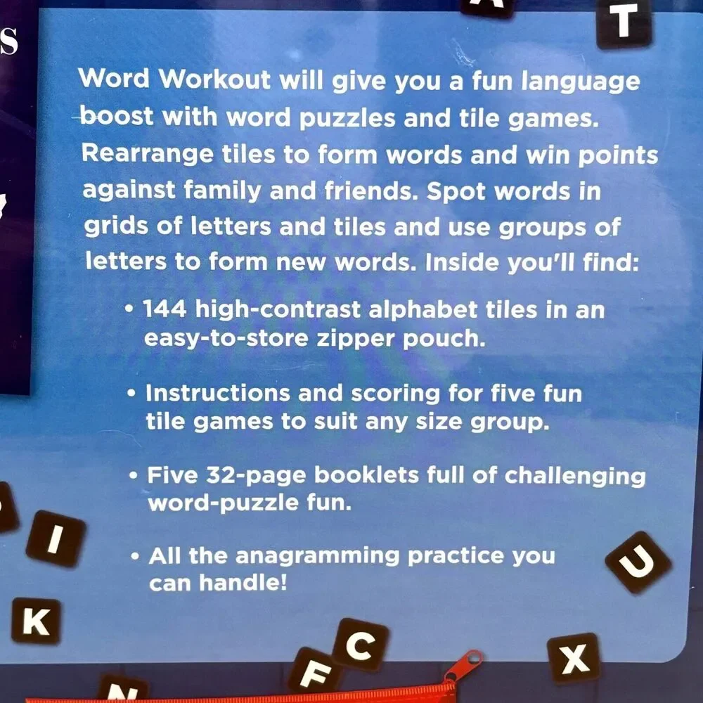Brain Games Word Workout‎ Kit Age 8+ Spelling Vocab 5 Word Puzzles New Sealed